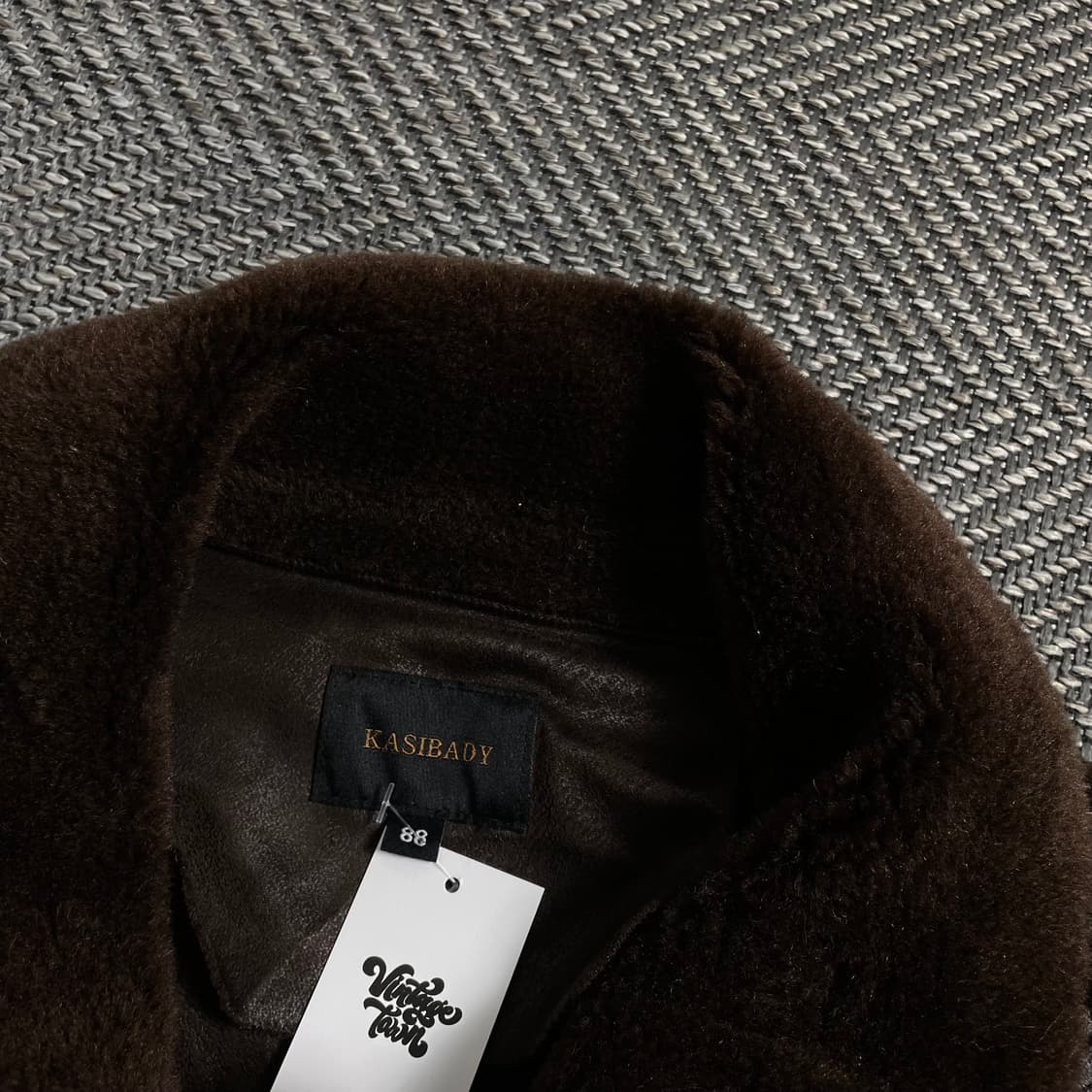 카시바디 빈티지 미니멀 양모 무스탕 자켓y 4062 상품이미지6