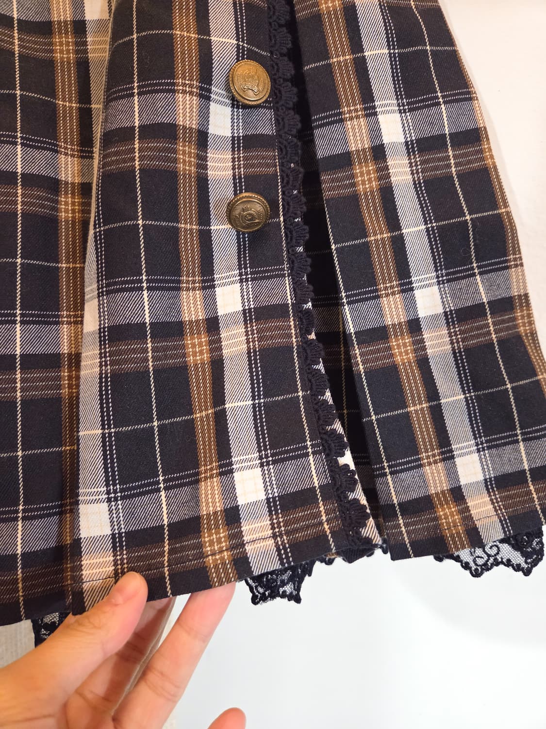 axes femme 체크 치마바지 상품이미지3