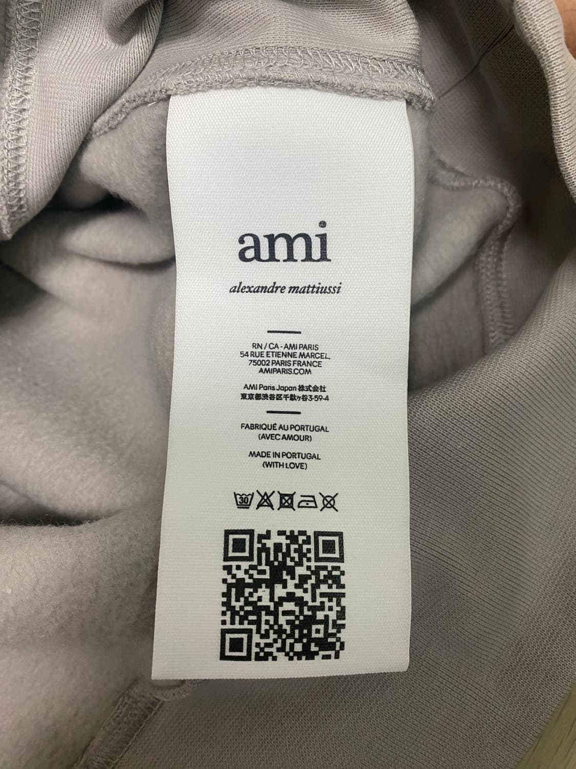 (새상품) 아미 로고패치 헤비웨이트 후드 상품이미지8