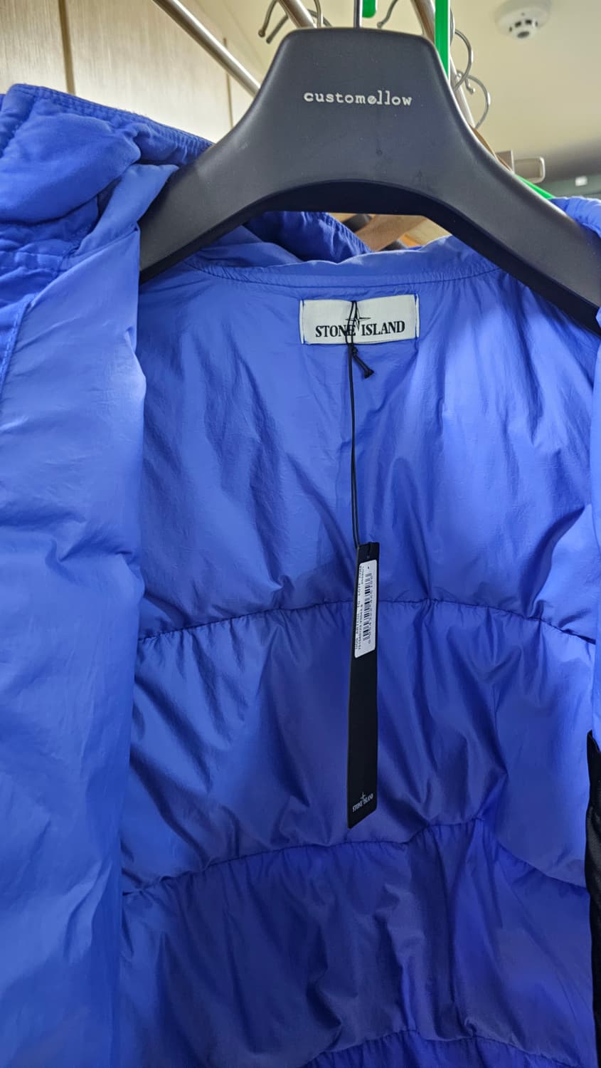 스톤아일랜드 크링클랩스 덕다운 후디 자켓 블루 S(95) 상품이미지5
