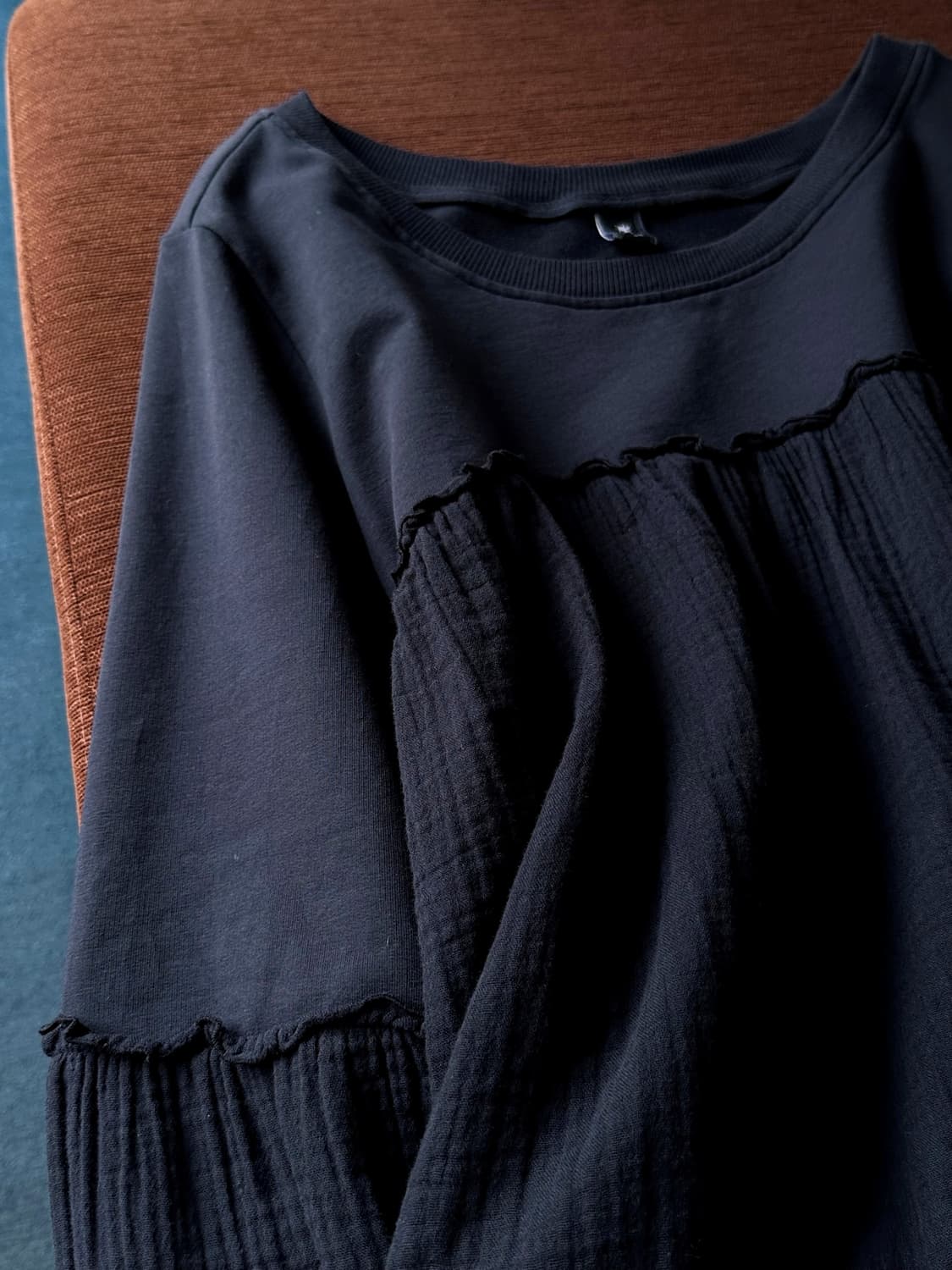 Design panel wide L/S top 상품이미지6