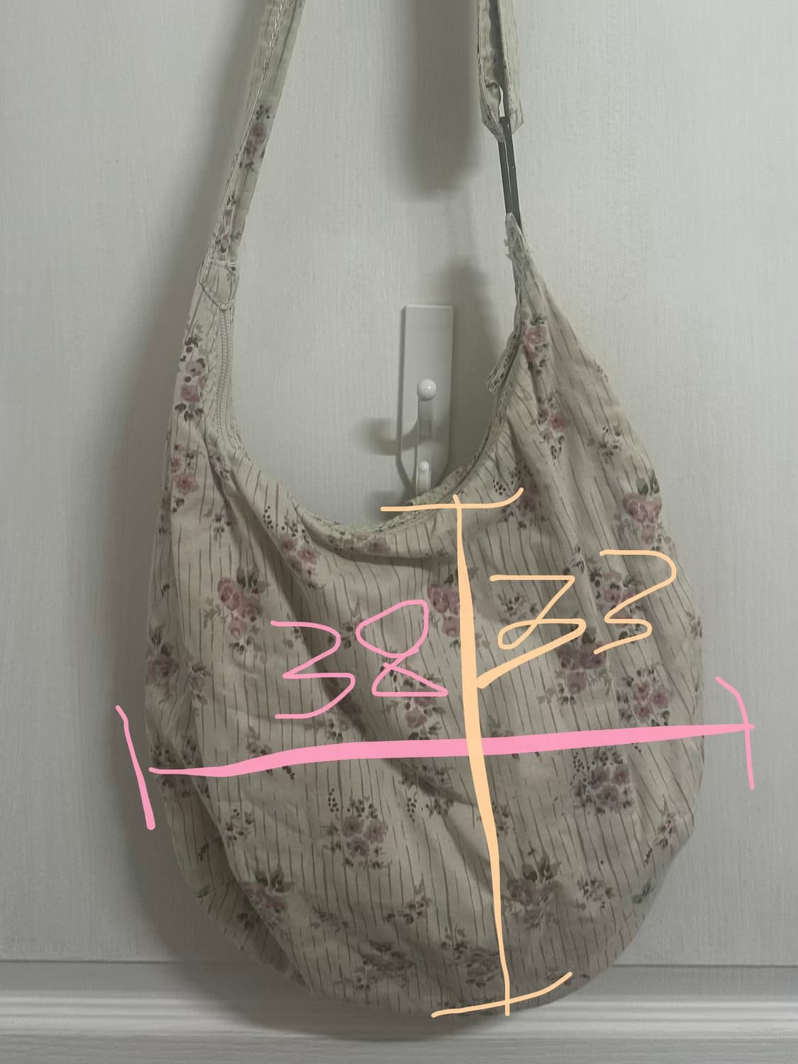 모리걸 플라워 패턴 크로스백 상품이미지7