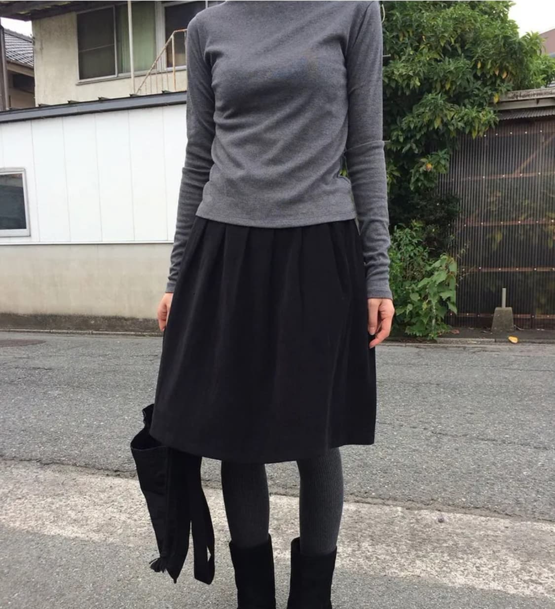 크렌 피치 미디 스커트 상품이미지1