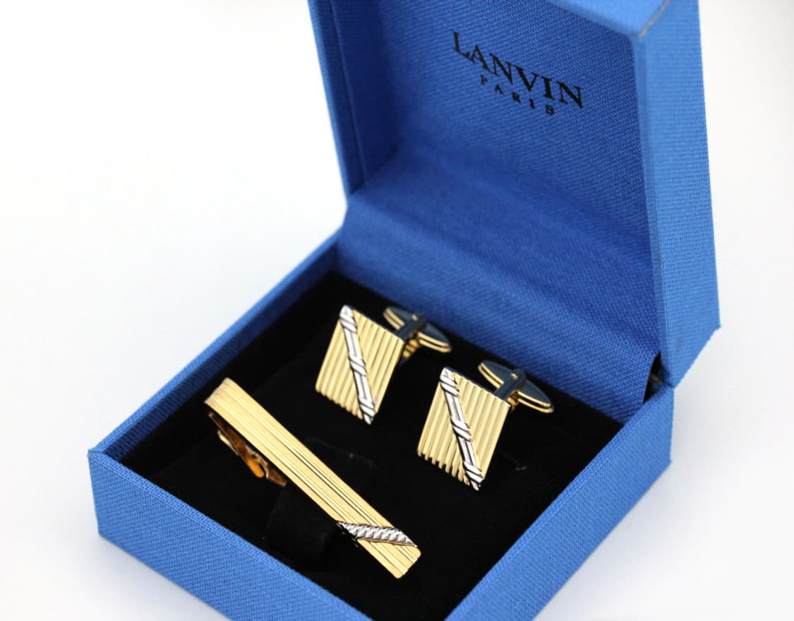 랑방 A등급 5.2cm 명품 넥타이핀 커프스 세트 상품이미지1