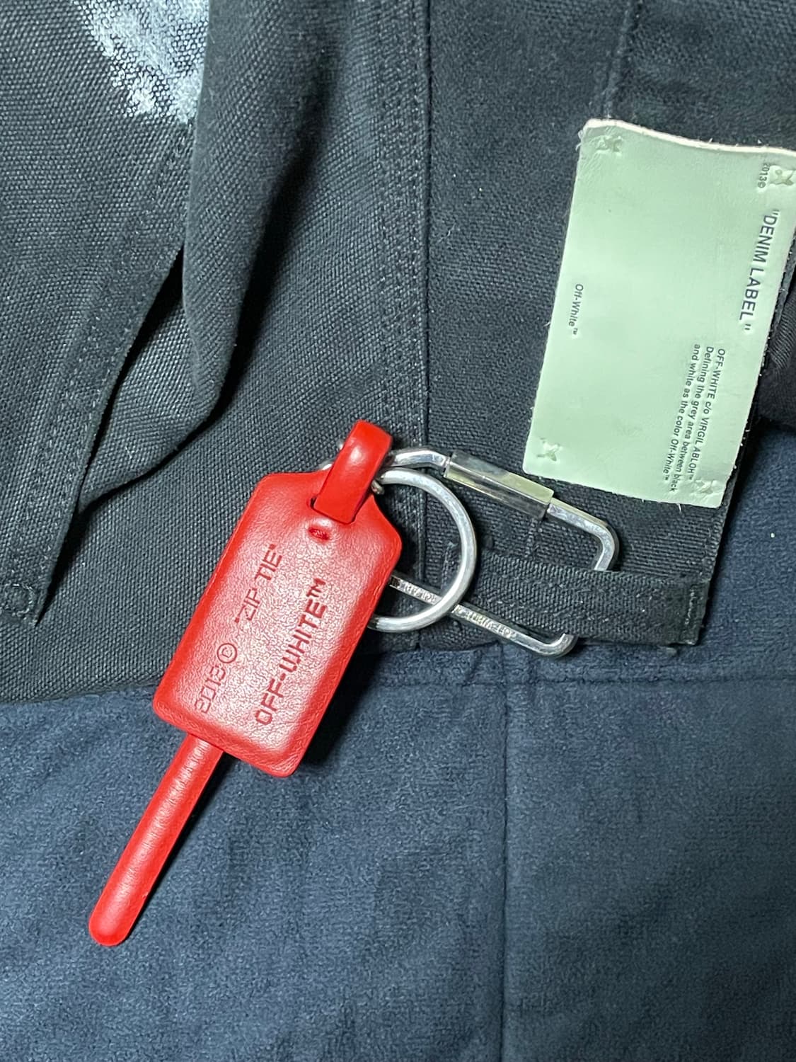 오프화이트 페인팅 카펜터 데님 상품이미지3