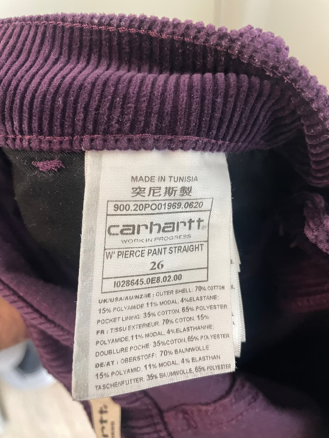 칼하트 코듀로이 팬츠 상품이미지3