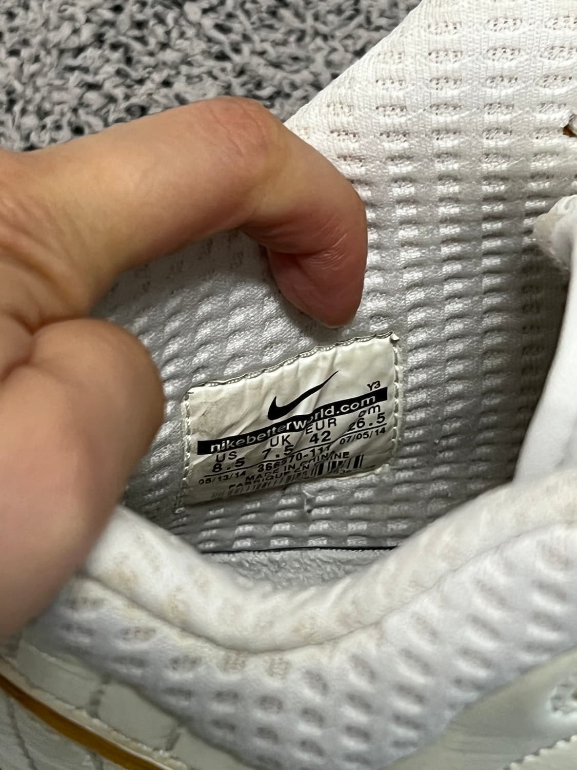 (265) 나이키 줌 업템포 화이트 상품이미지5