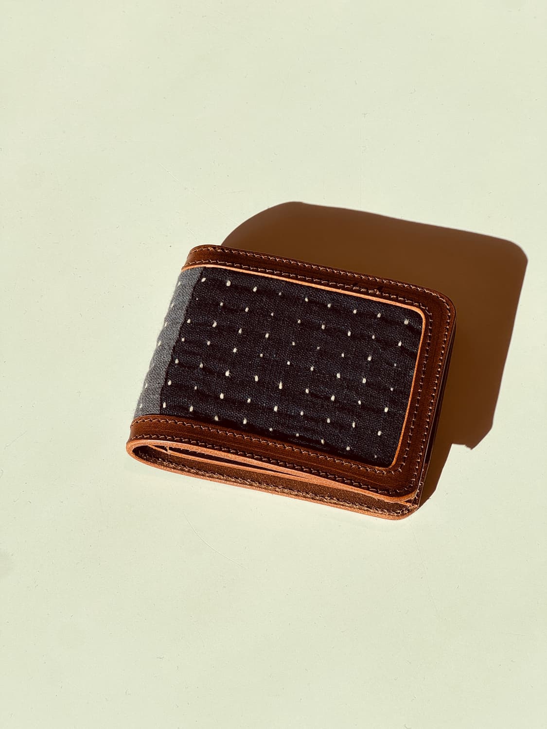 사시코 스티치 데님 반지갑 상품이미지3