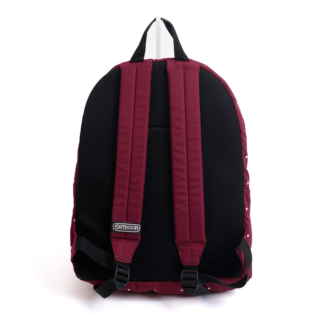 [OUTDOOR PRODUCTS] 버건디 자수 도트 패턴 백팩 상품이미지2