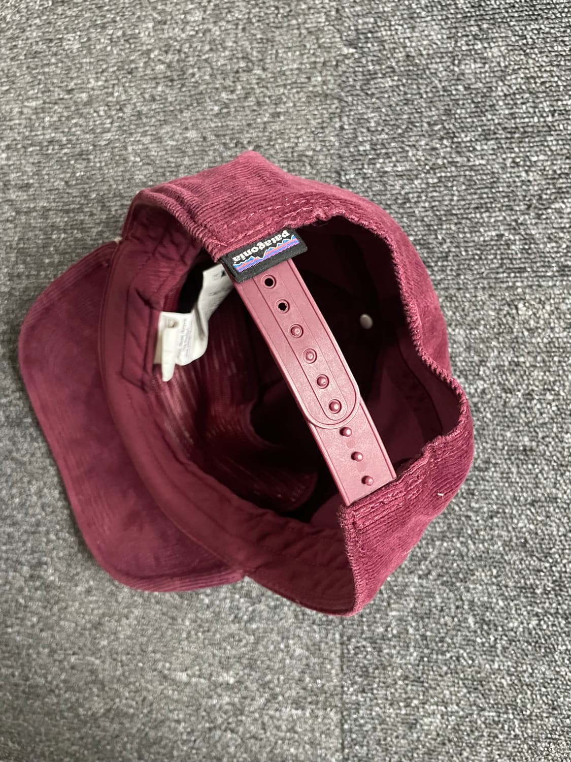 파타고니아 코듀로이 볼캡 트러커캡 버건디 상품이미지5