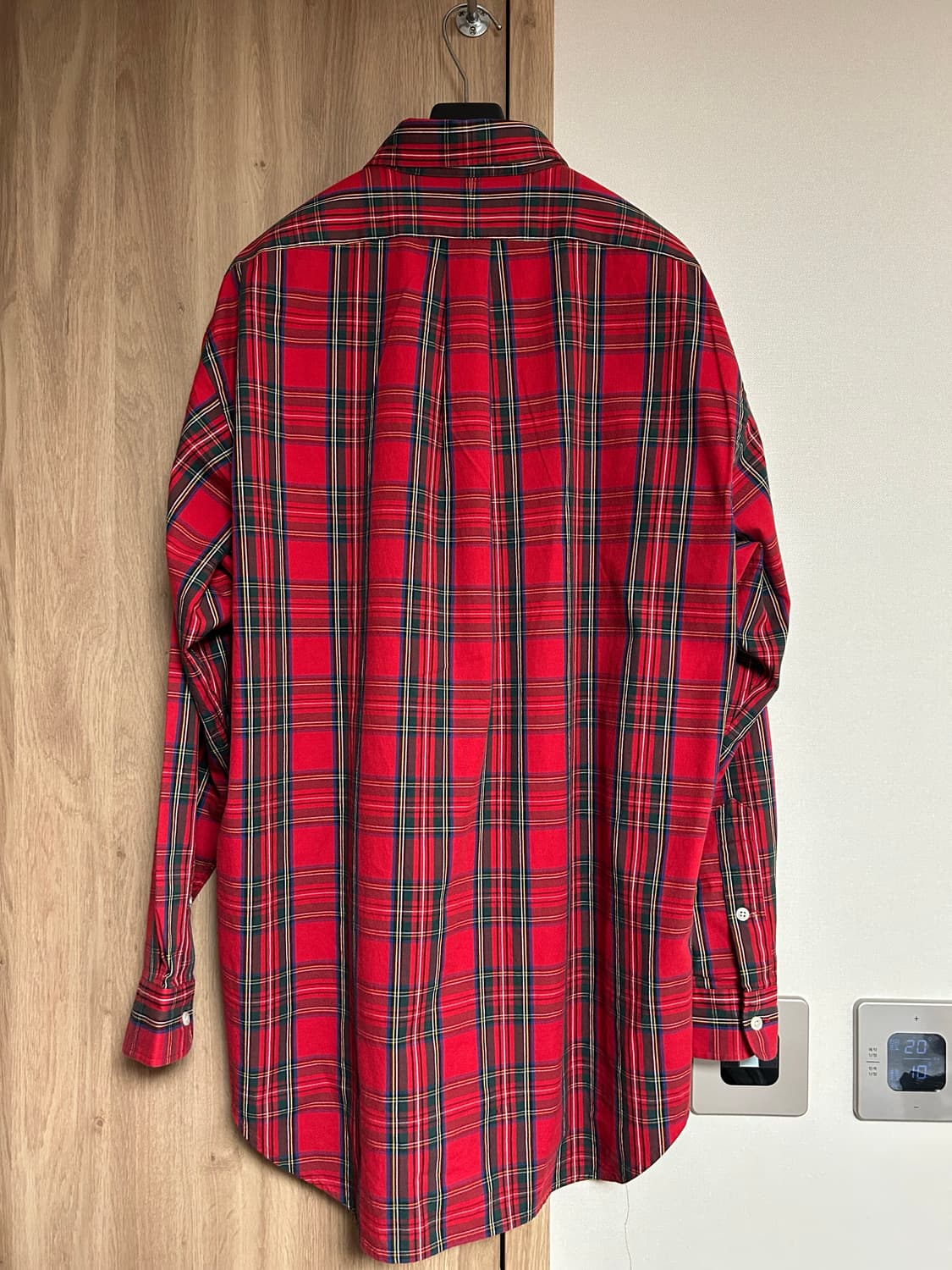 폴로 랄프 로렌 빅셔츠 레드 타탄 체크 상품이미지2