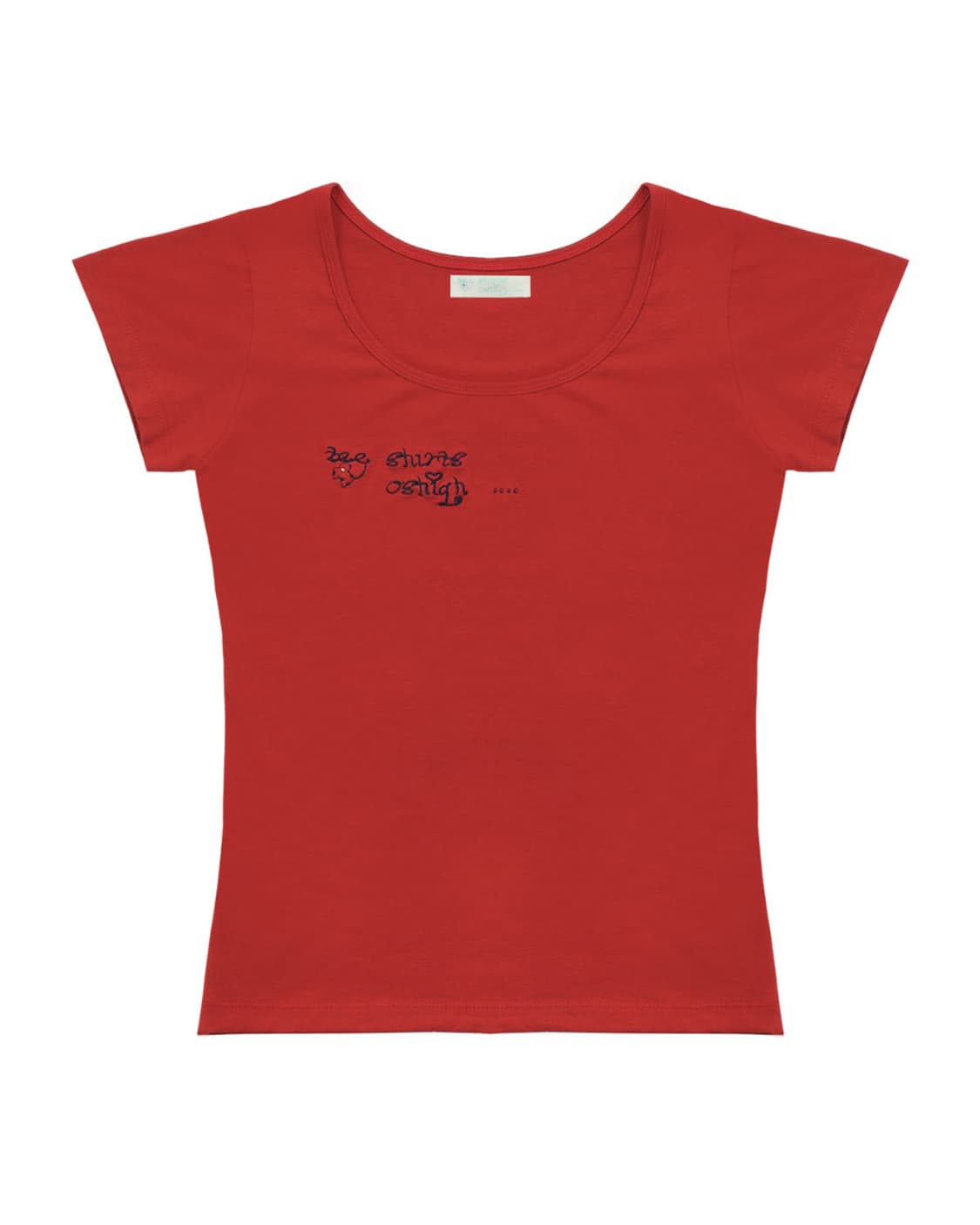 Oshigh Basic Tee RubyRed 상품이미지3