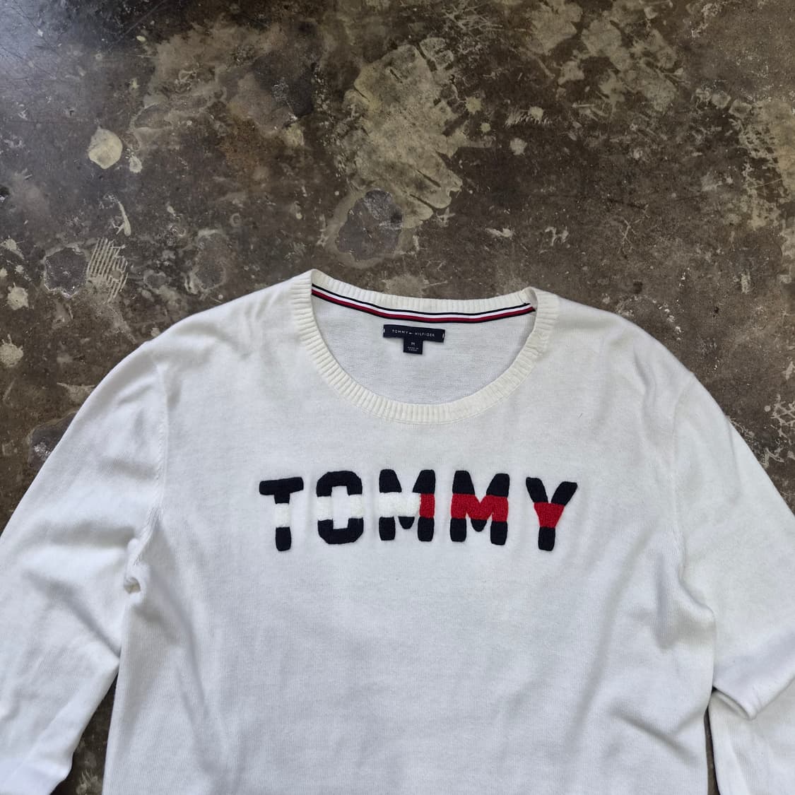 M) 타미힐피거 빅로고 니트 상품이미지2