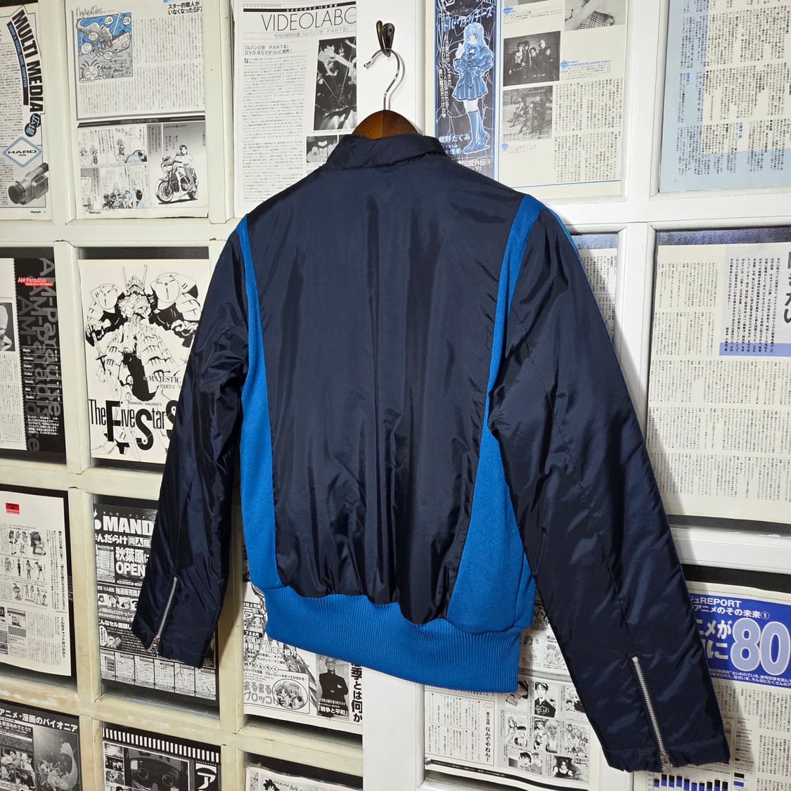 아디다스 블랙 엔 블루 레이싱 패디드 자켓 상품이미지6