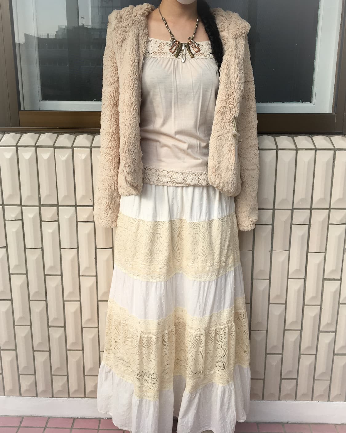 Dig deep fake fur duffle button hood jac 상품이미지6