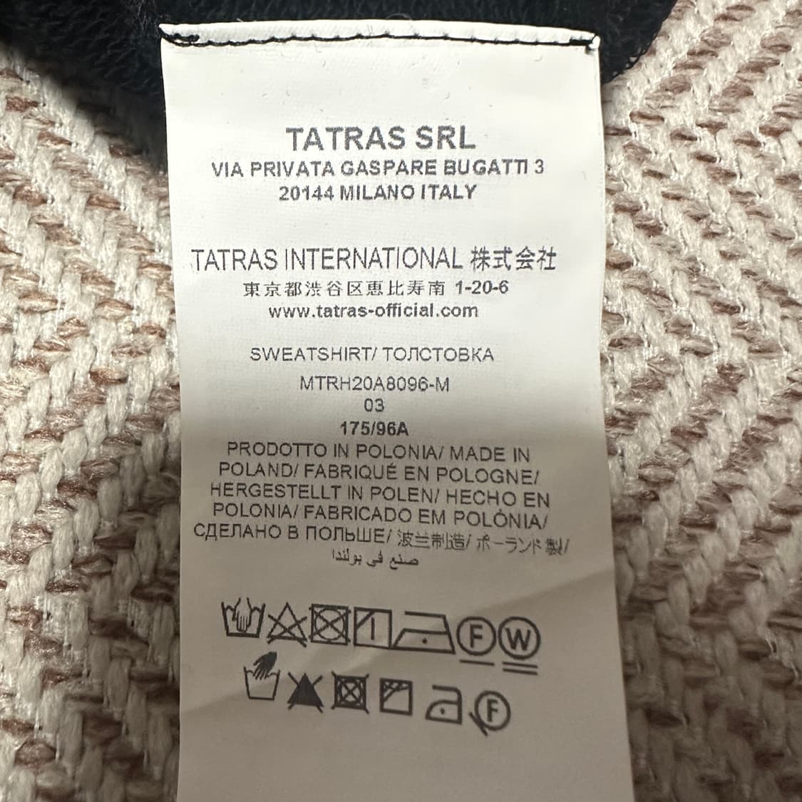 TATRAS riot hill crew neck sweatshirt 상품이미지5