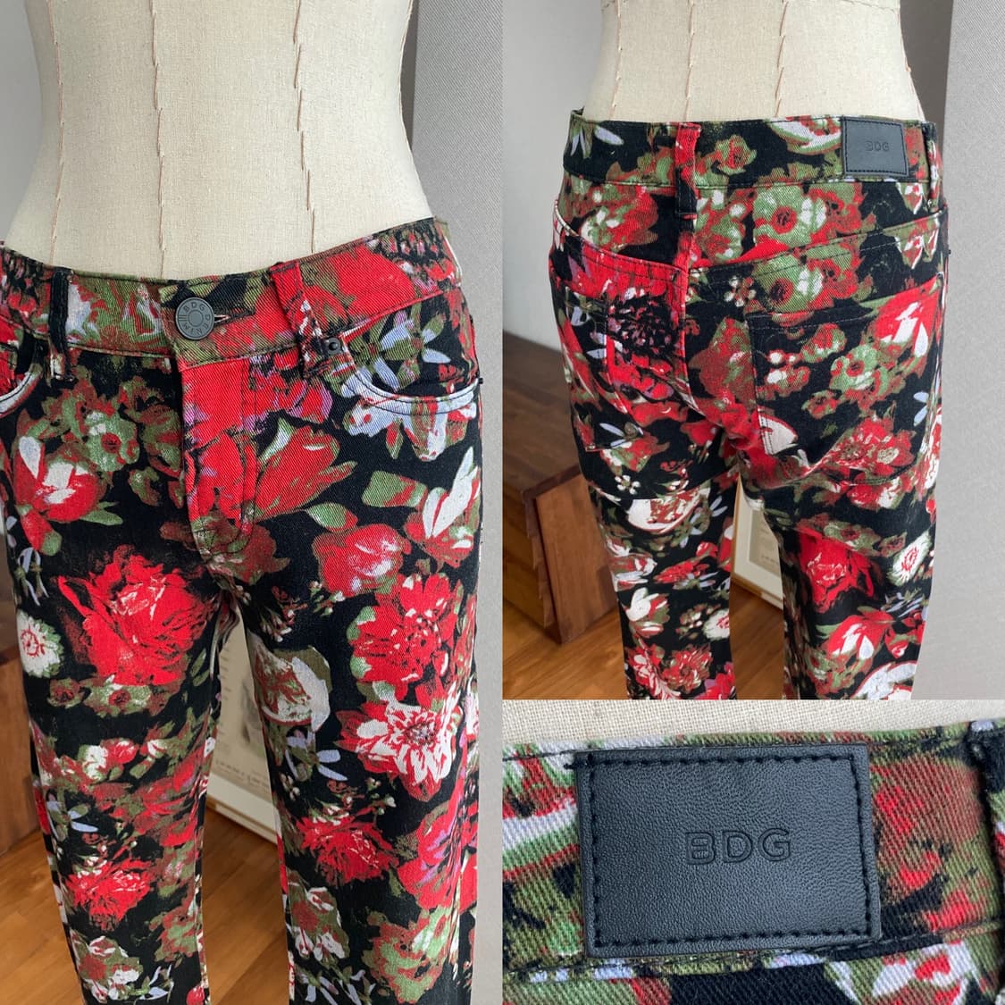 BDG Jeans 플리워패턴 블랙데님(27) 상품이미지6