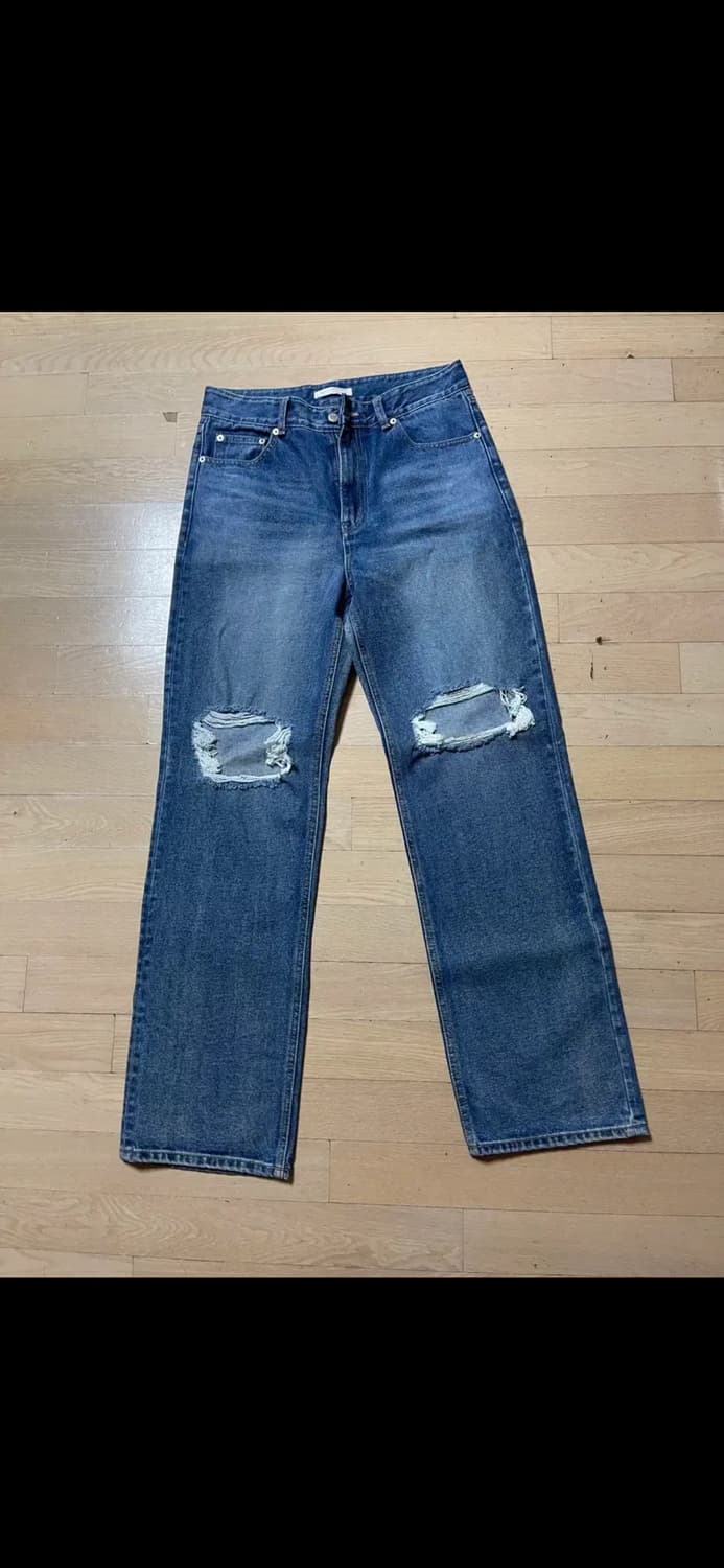 오더아카이브 디스트로이드 롱와이드 데님팬츠 상품이미지2