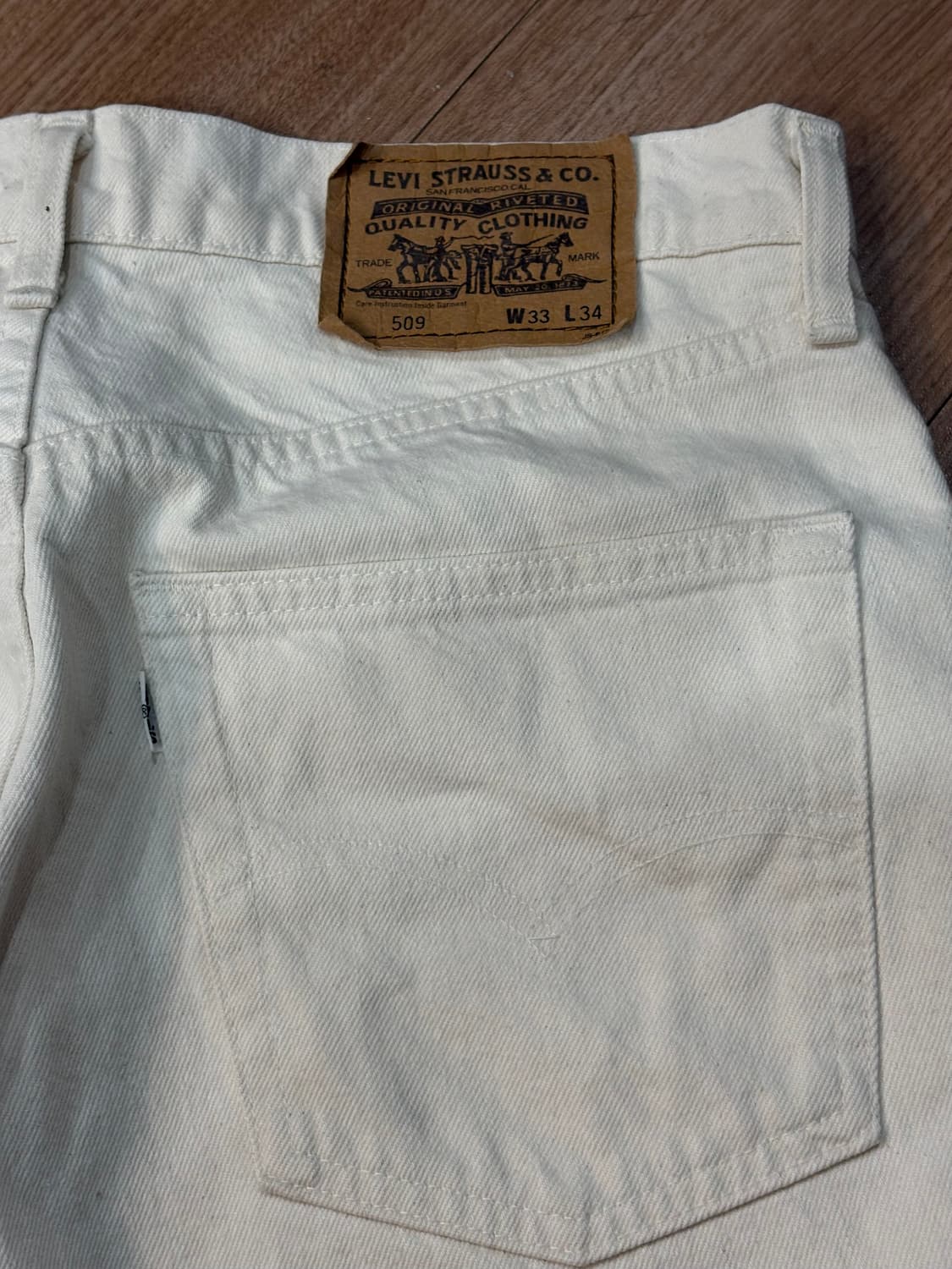 [33] 리바이스 509 화이트 스트레이트 진 일본 상품이미지3