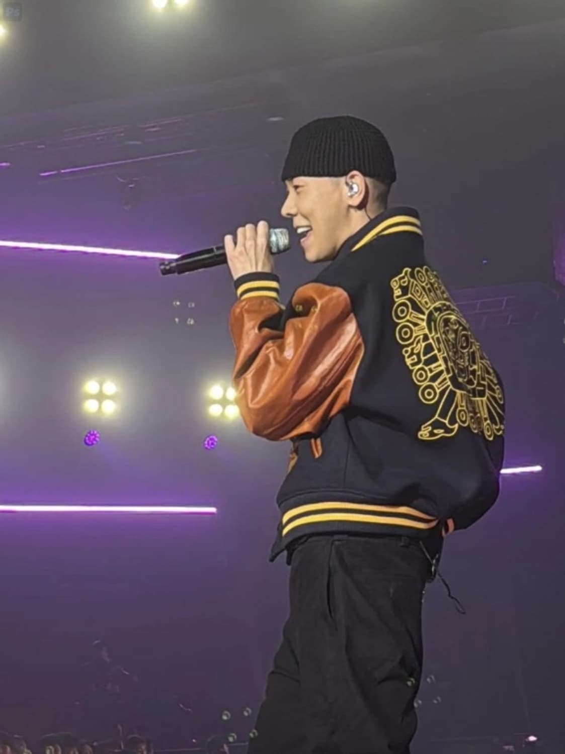 [L]stu hank 로꼬 착용 바시티 자켓 네이비 상품이미지1