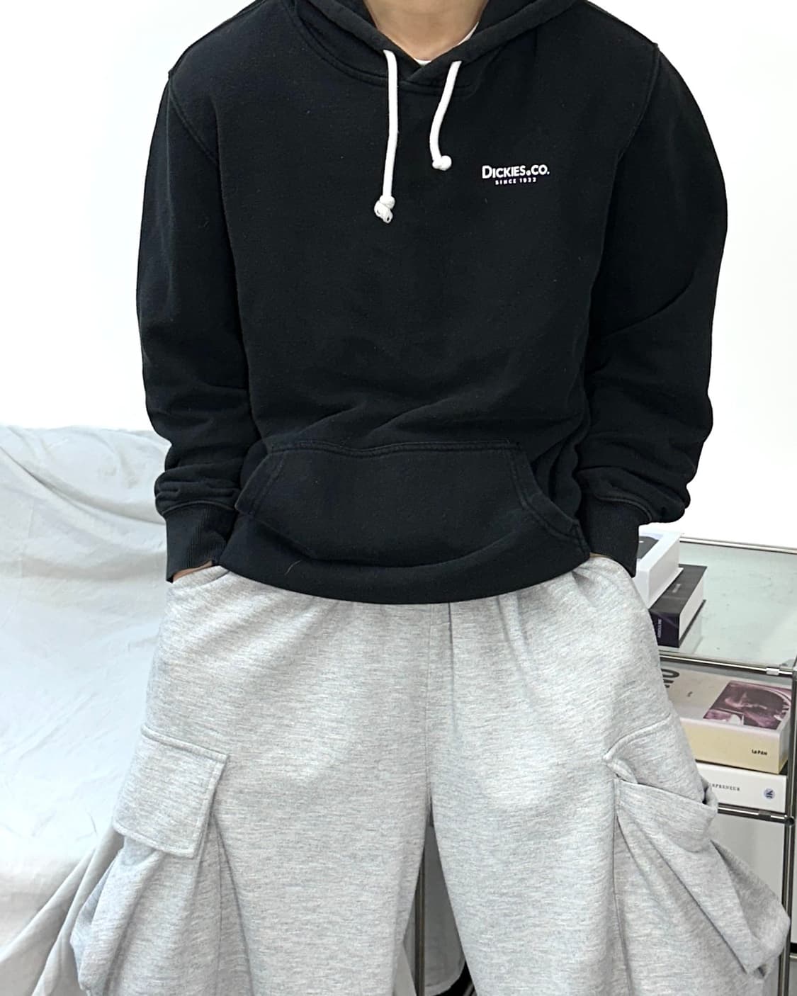 디키즈 블랙 후드티 XL 상품이미지1