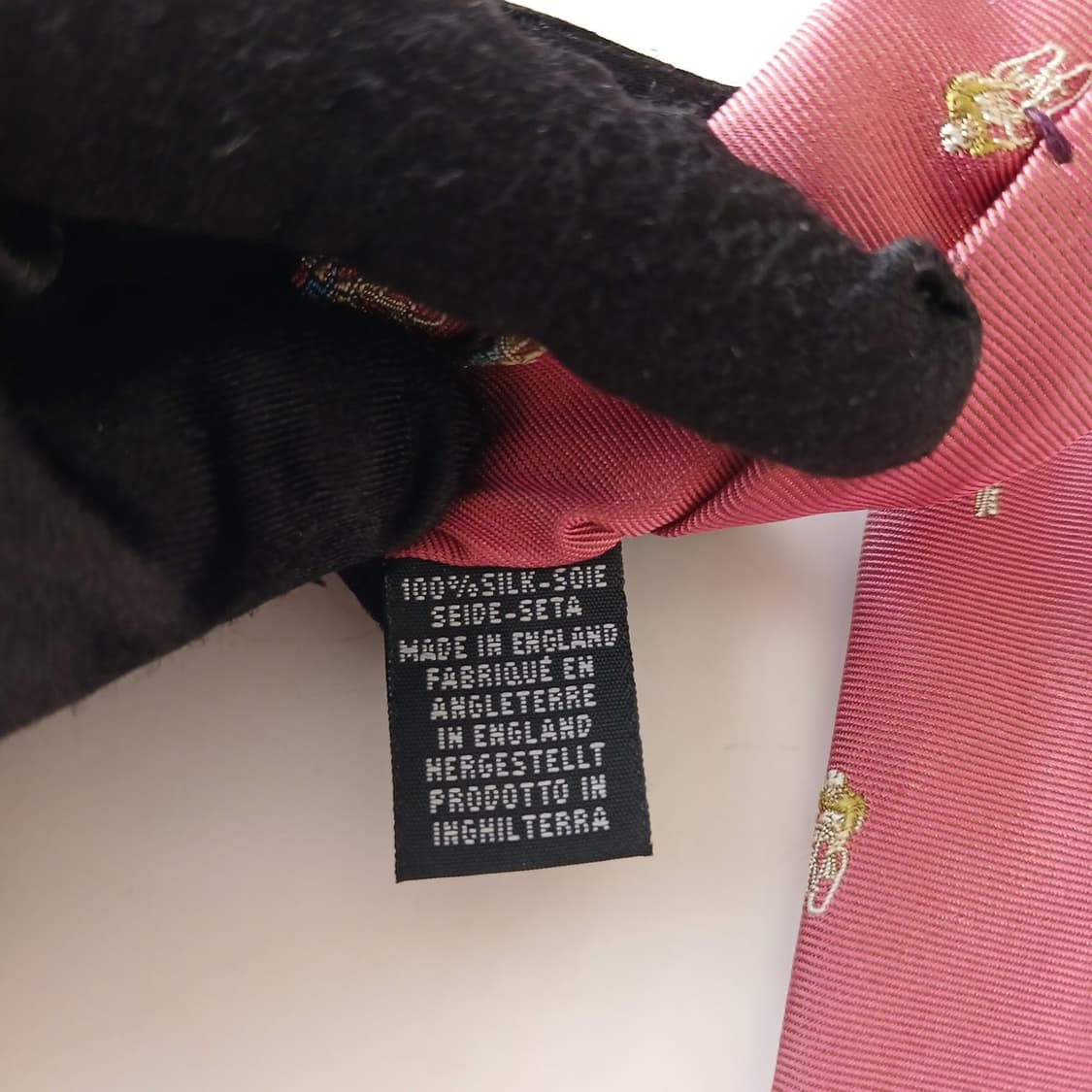 폴스미스 실크 자전거 자수 넥타이 8.3cm A+~A등급 A18870
 상품이미지6