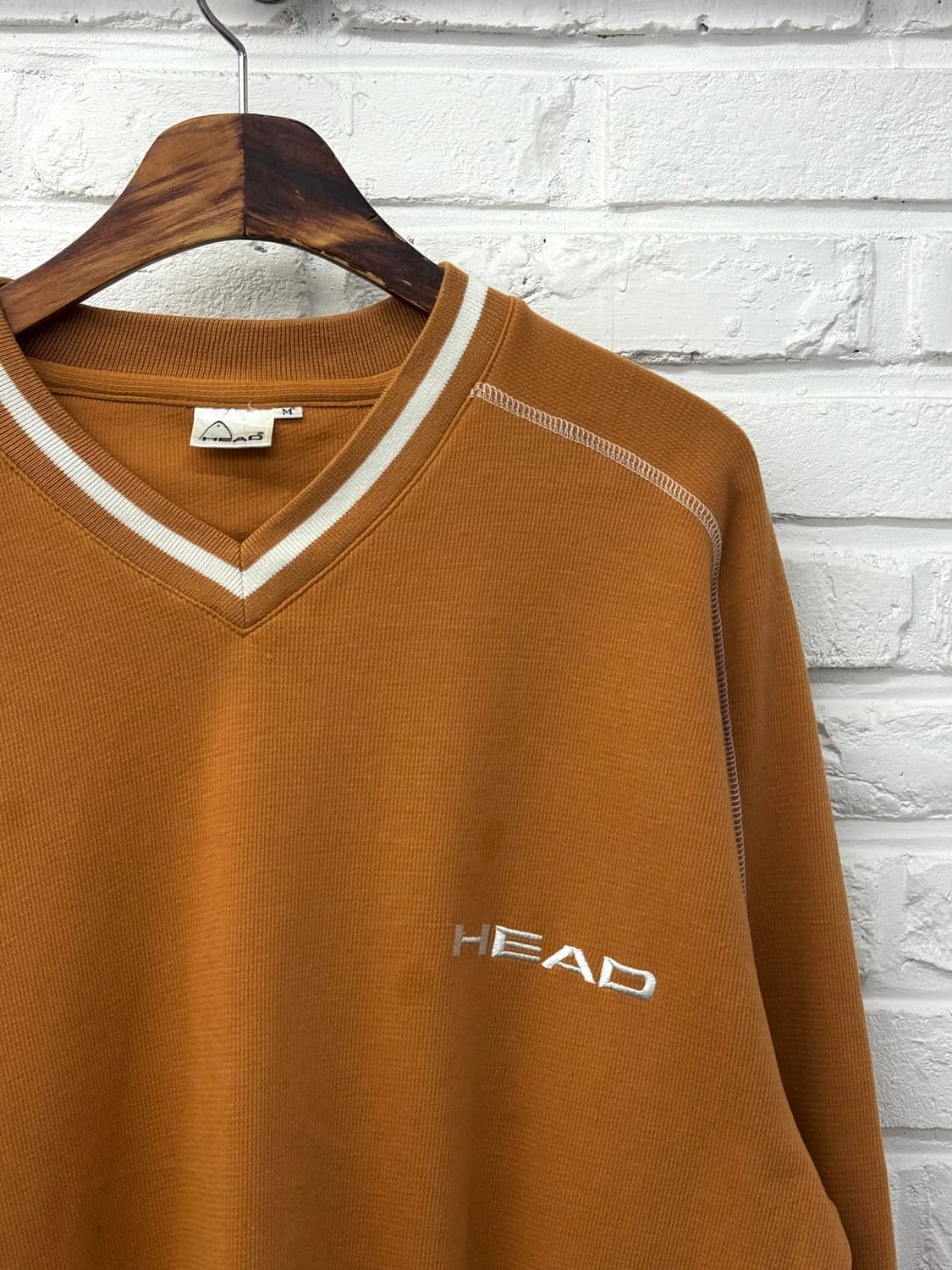 Head 오렌지브라운 브이넥 맨투맨 상품이미지4