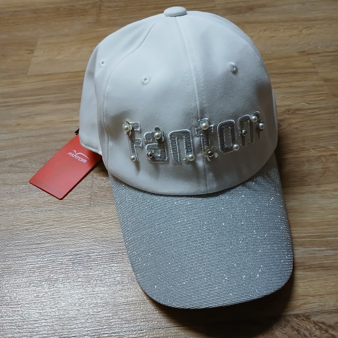 택붙은 미사용 FANTOM 골프 팬텀 반짝이 진주 볼캡 모자 상품이미지10