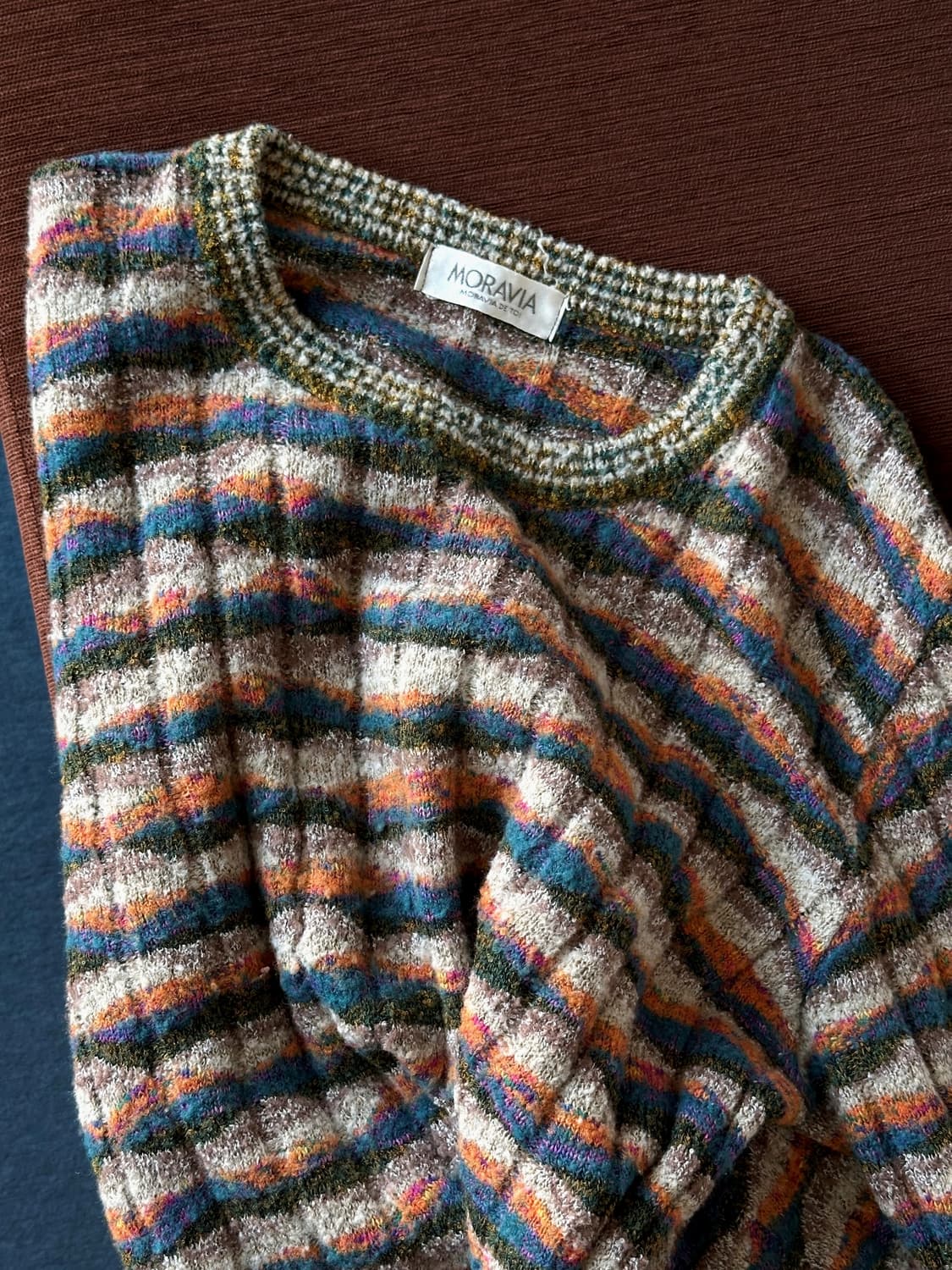 Boucle design multi pattern cloudy knit 상품이미지1