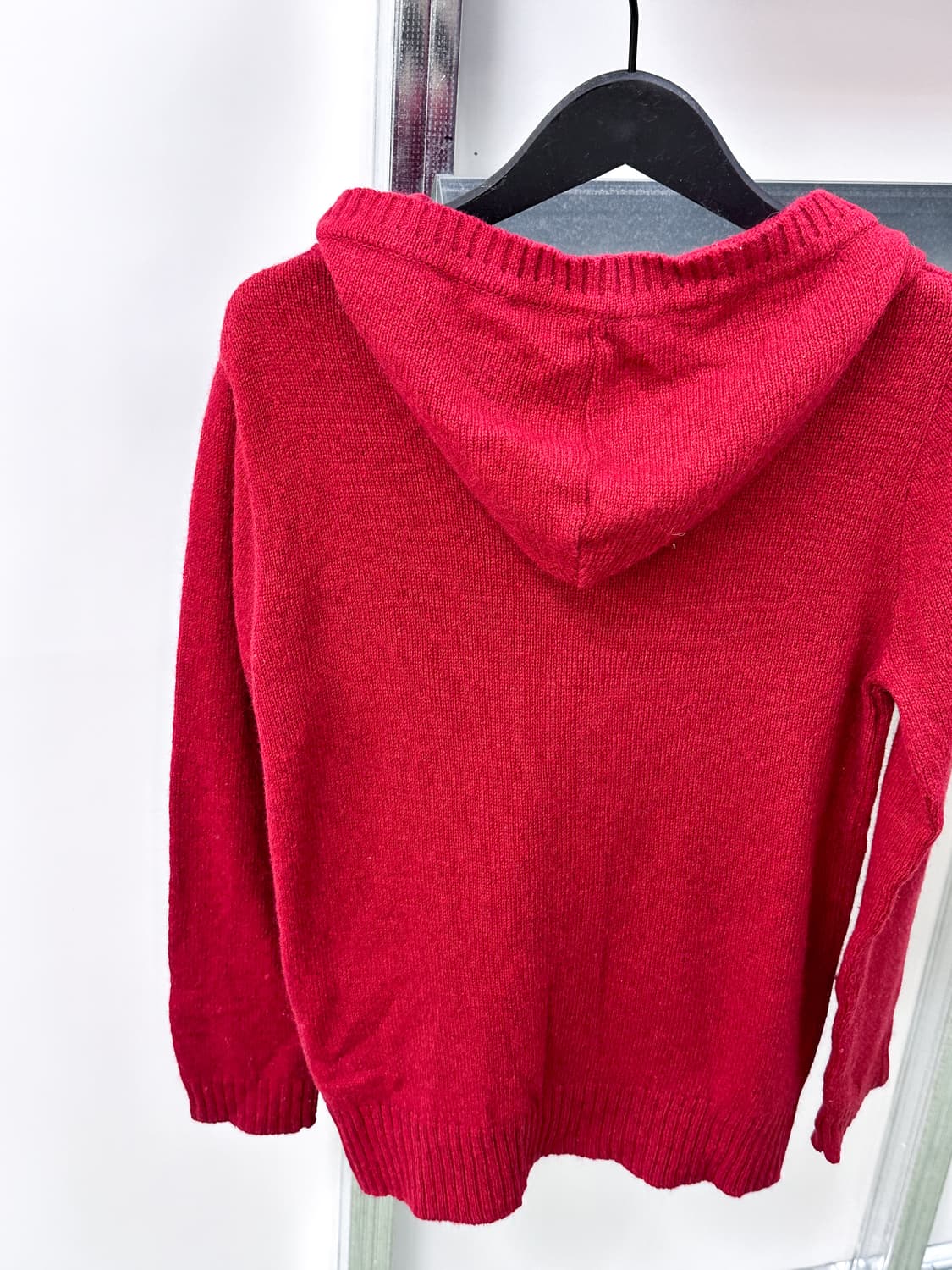 red knit hood cardigan 상품이미지7