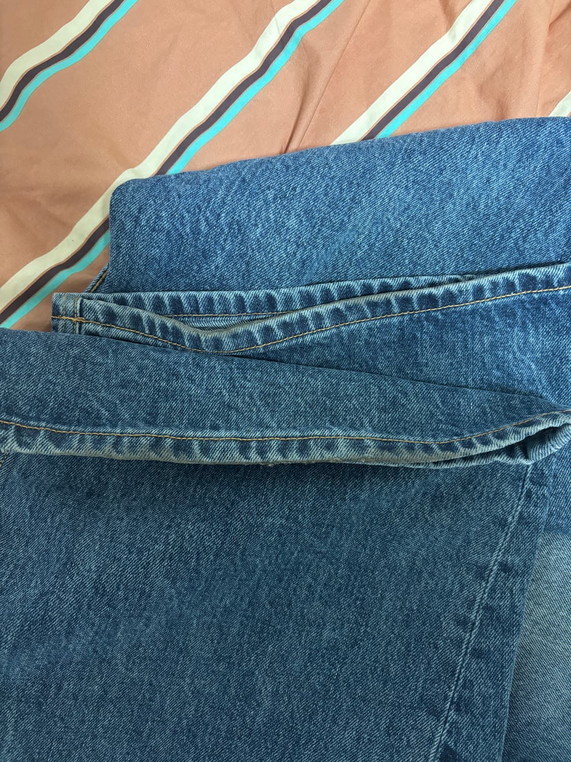 해칭룸 커브진스 워시드 블루 4 상품이미지3