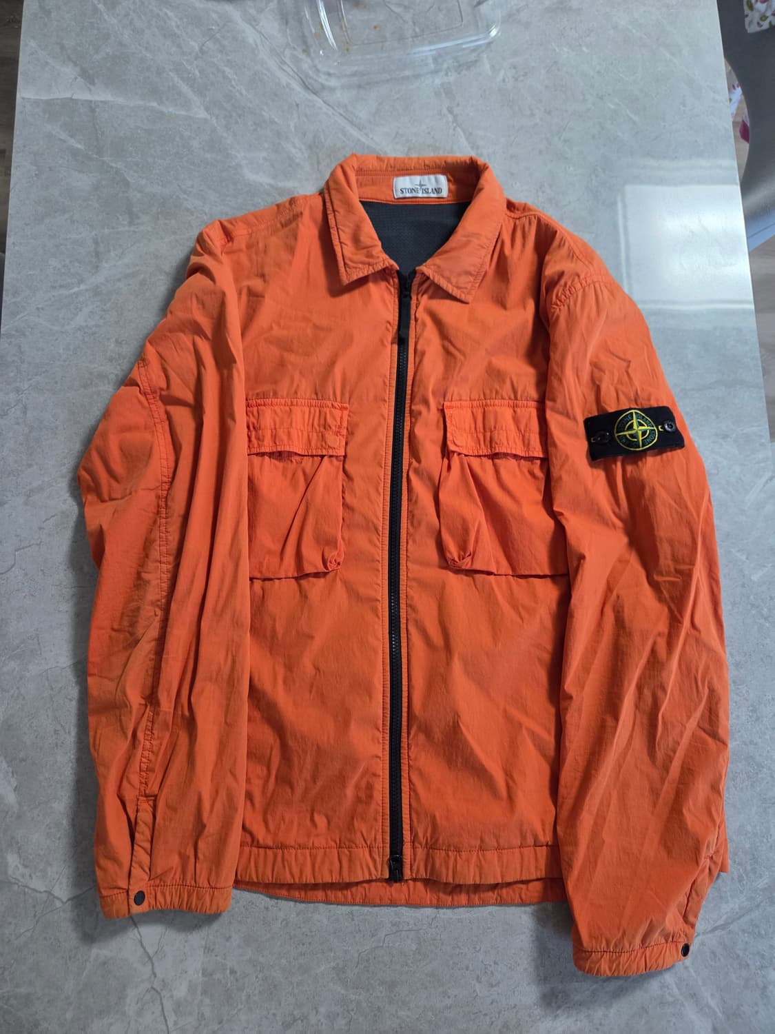 [정품] 스톤아일랜드 오버셔츠 오렌지 L 상품이미지1
