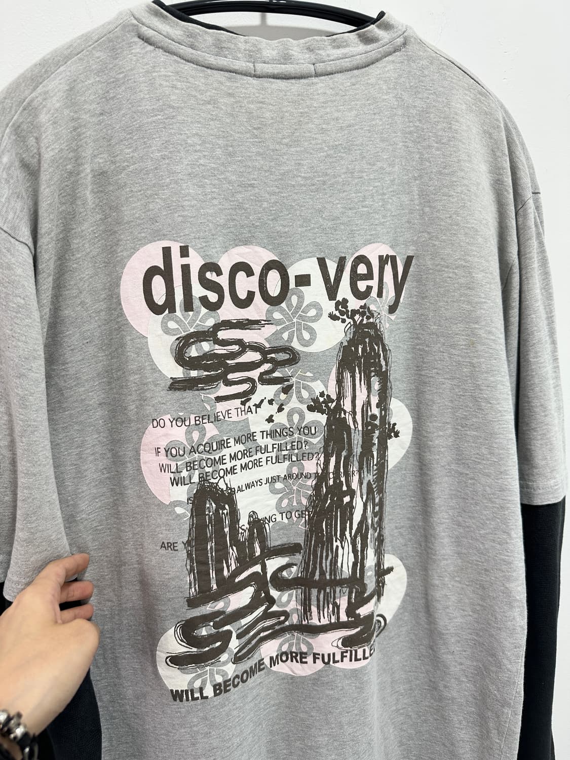 Black SMACK Basic fake layered sleeve 상품이미지7