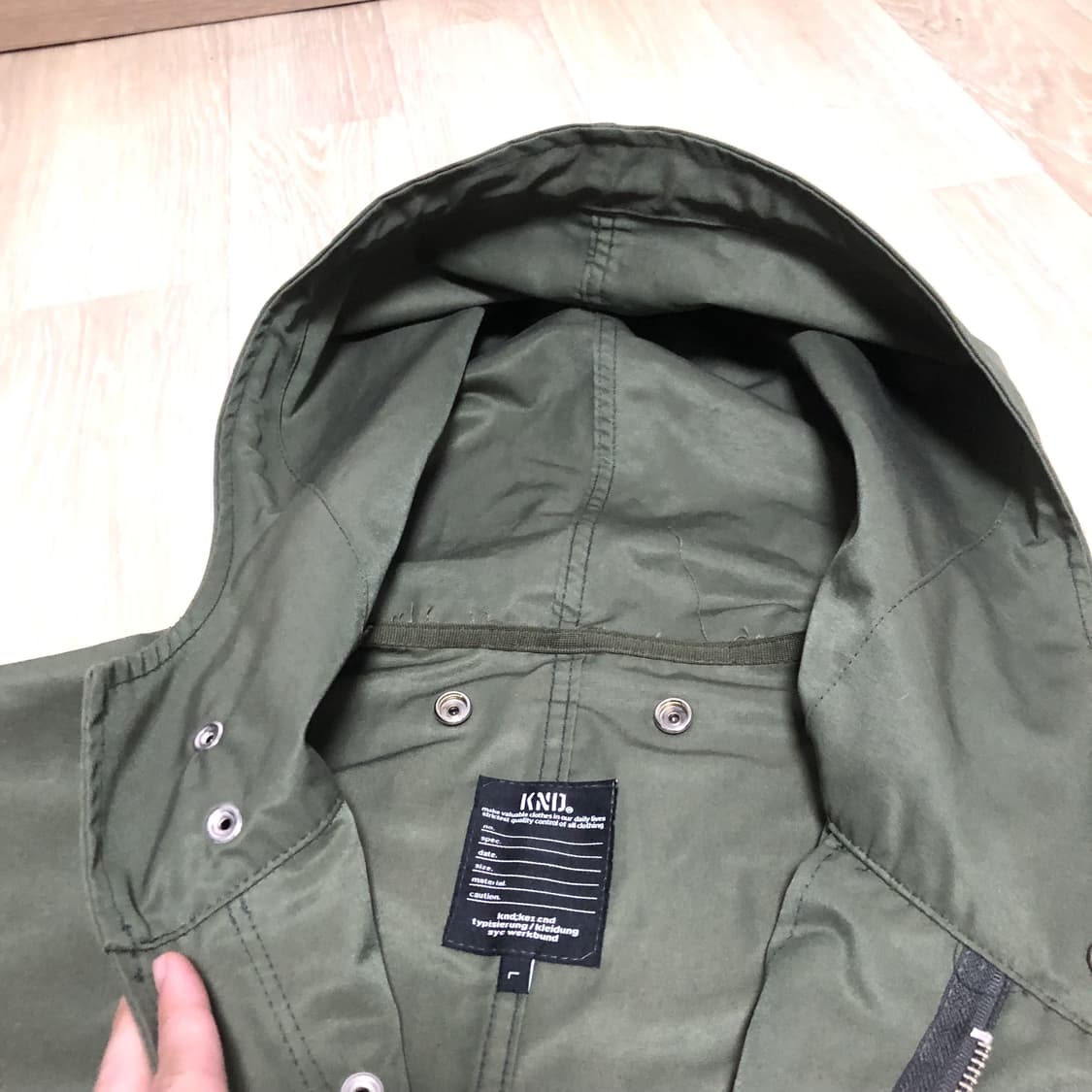(L) 케이엔드 KND M-51 피쉬테일 모즈 파카 올리브 카키 상품이미지5