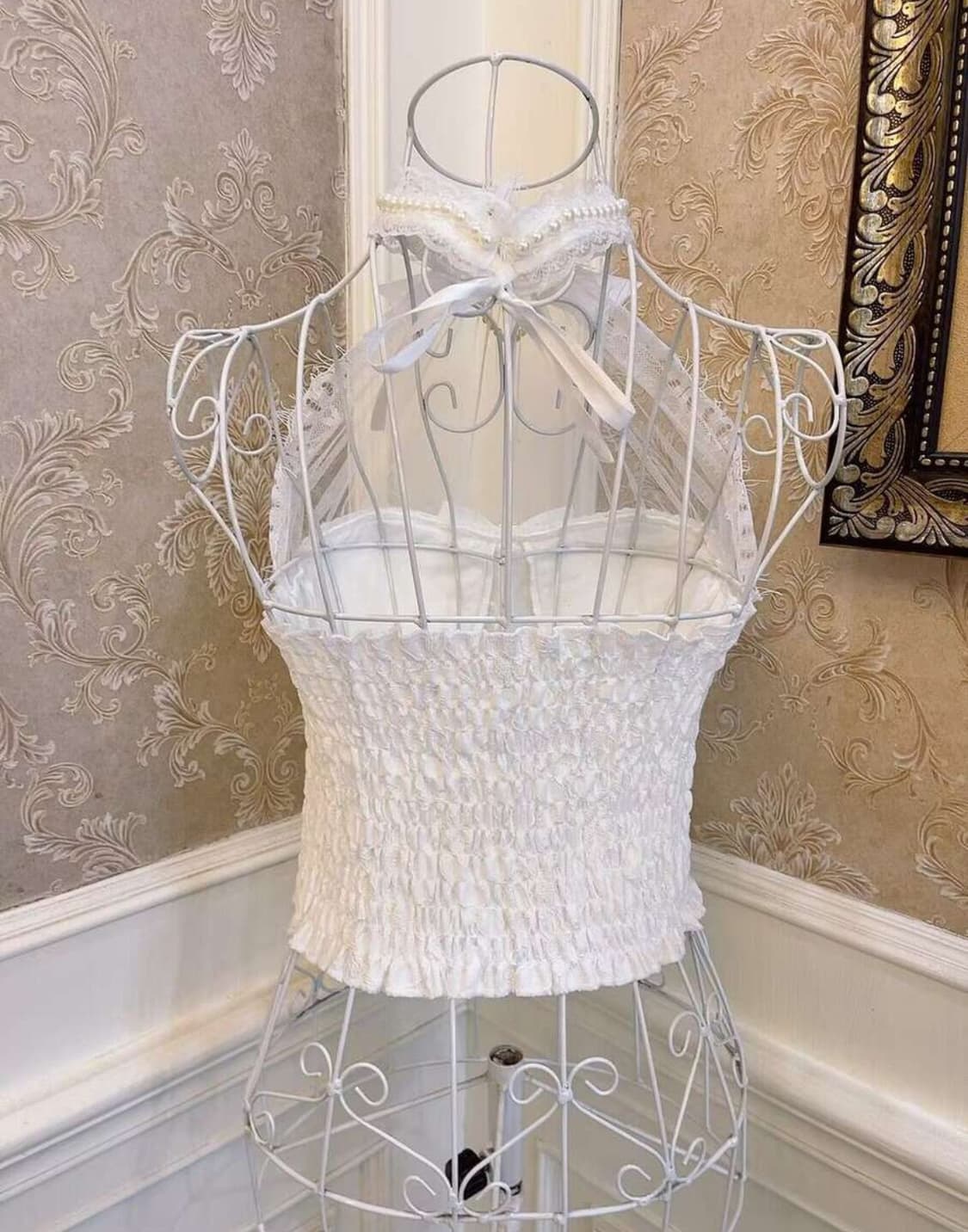 히메갸루 레이스 하트큐빅 리본 탑 상품이미지3