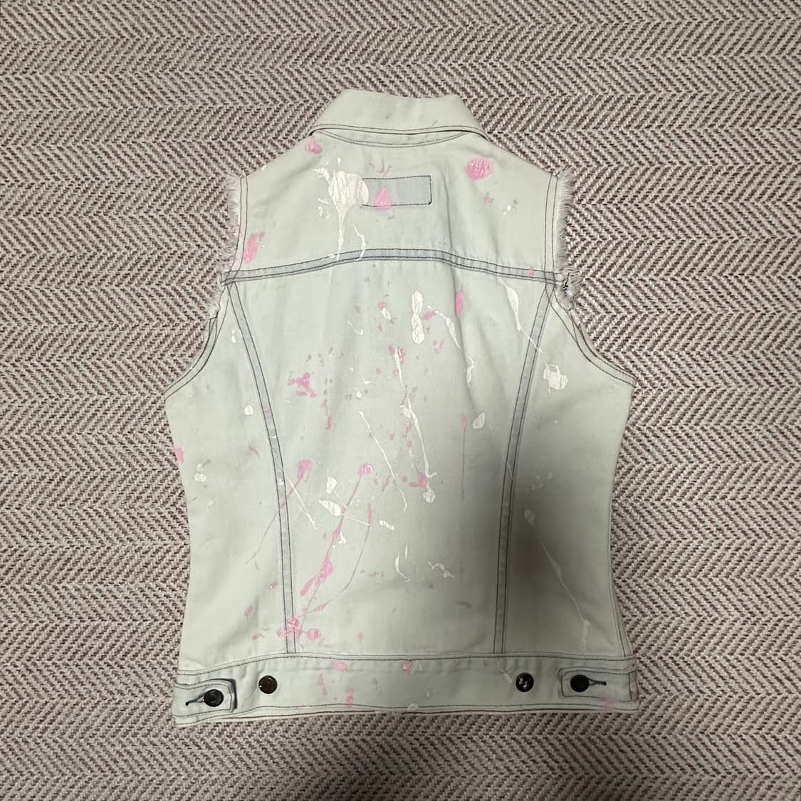 LEV'S 78500 painting denim vest 상품이미지2
