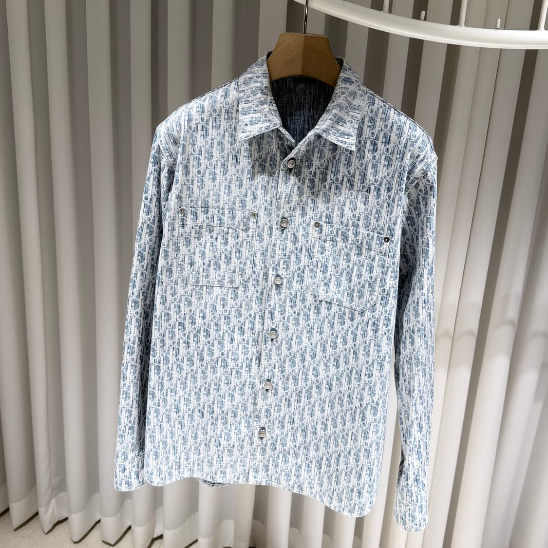 (A+/39) / 디올 오블리크 카스리 데님 오버 셔츠 상품이미지2