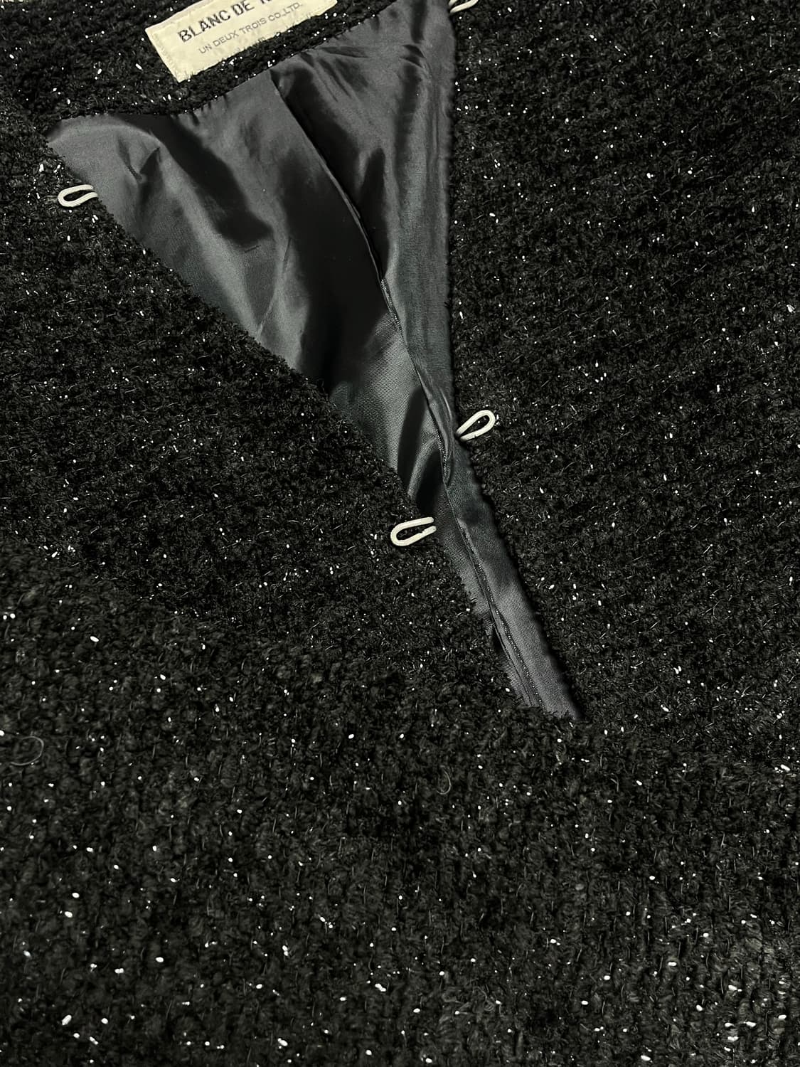 블랙 크롭 트위드 상품이미지2