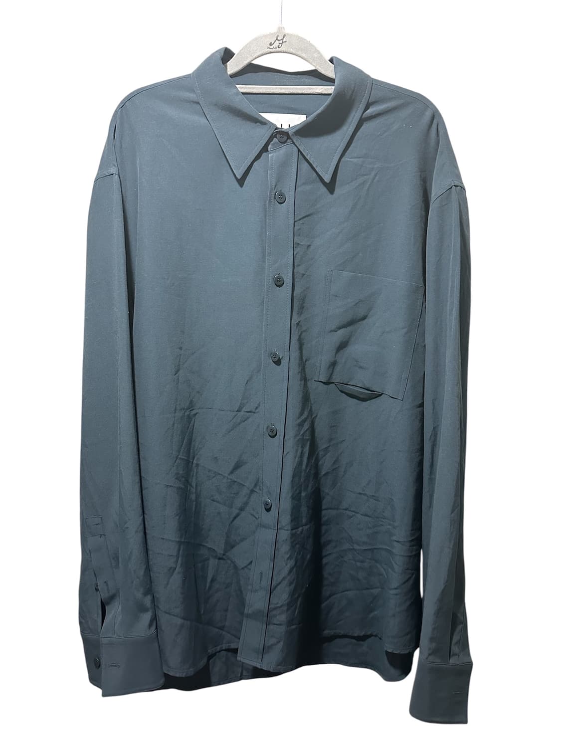 솔리드옴므 22ss 원포켓 셔츠 다크그린 50 상품이미지1