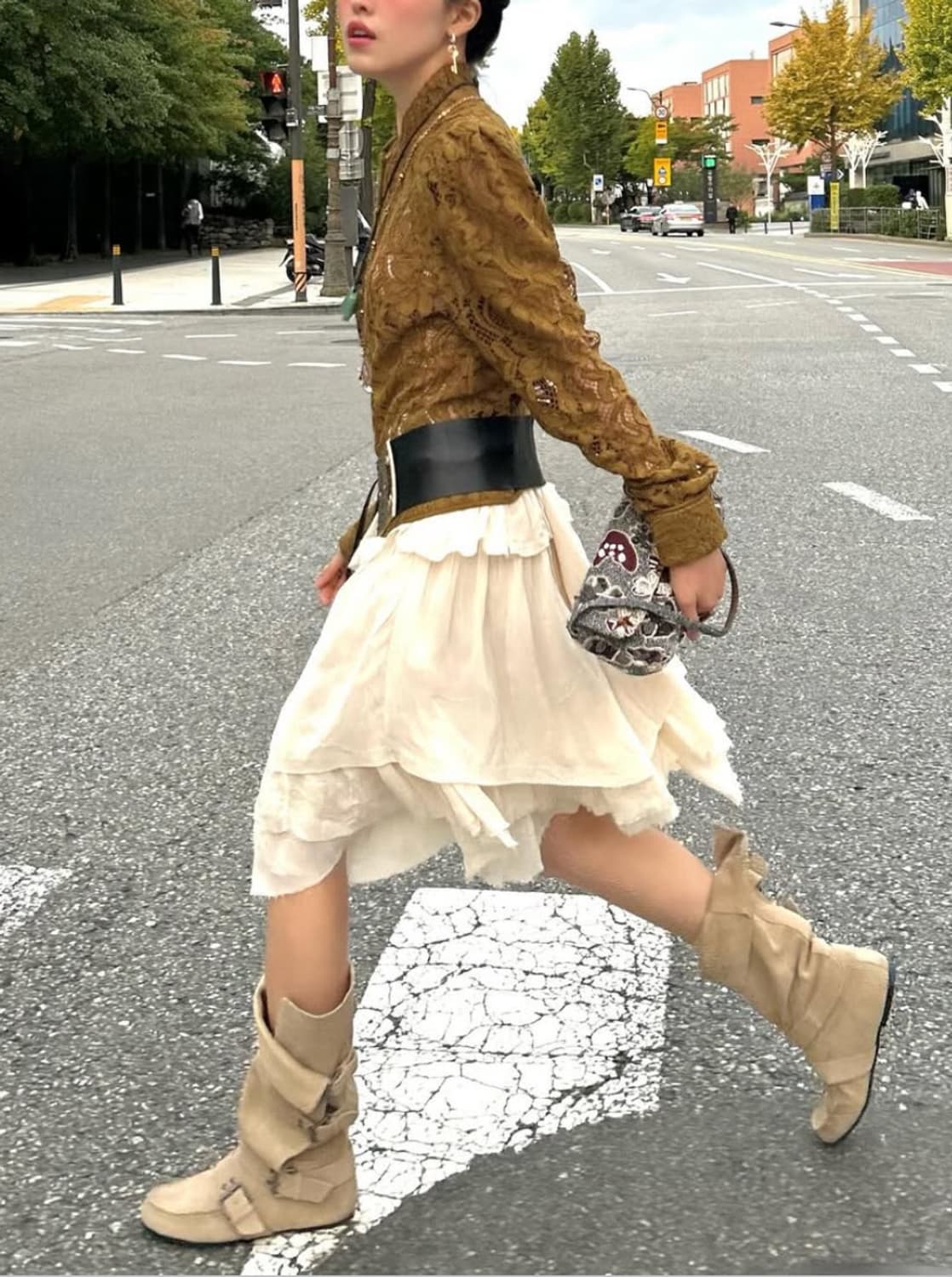 스웨이드 버클 부츠 240 상품이미지6