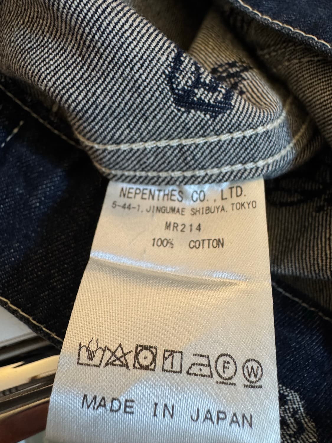 [S]니들스 빠삐용 데님 자켓 네이비 상품이미지6