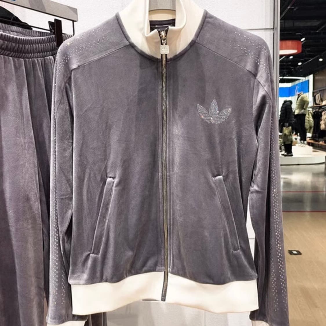 아디다스 프렘 라인스톤 트랙탑 져지 집업 자켓  상품이미지2