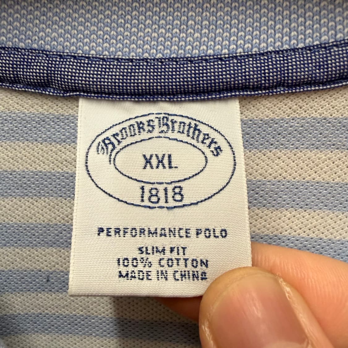 브룩스브라더스 반팔 카라티 XXL 상품이미지3