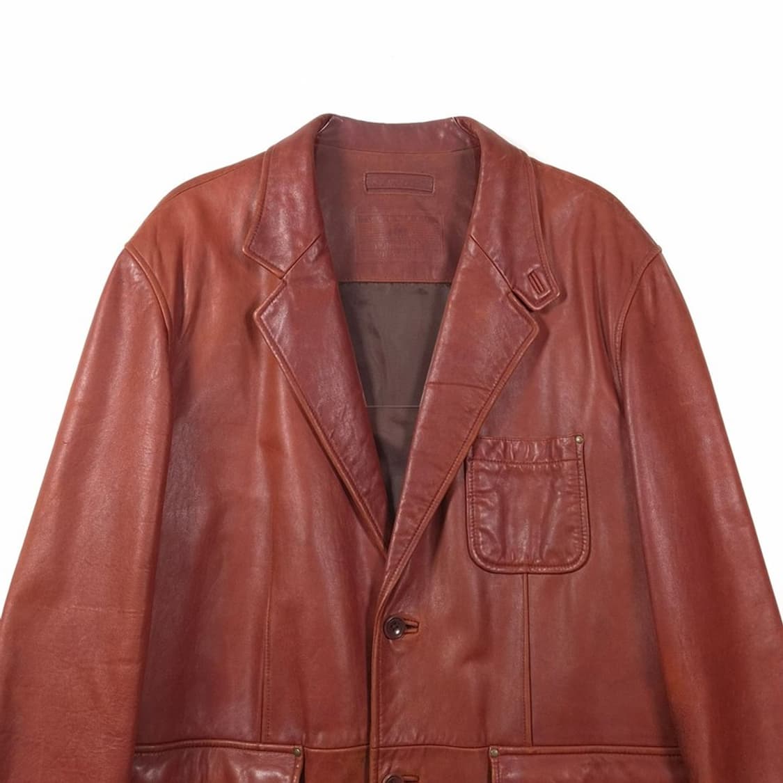 라운드트리 앤 요크 빈티지 램스킨 레더 블레이저 자켓 상품이미지3