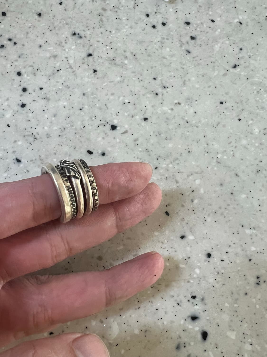 Werkstatt muenchen 반지  5ring combi skull 상품이미지3