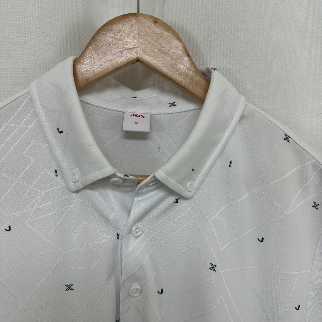 JDX 남자 골프 카라 반팔티 화이트 100 상품이미지2