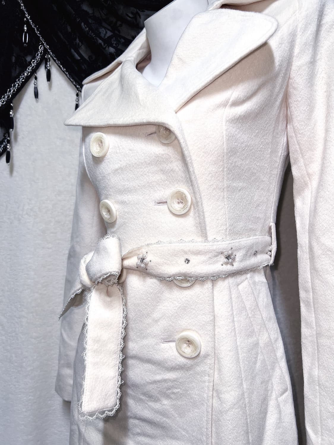 핑키걸즈 로맨틱갸루 로걀 히메 라떼 달천 리본벨트 코트 자켓 핀터 러블리 상품이미지2