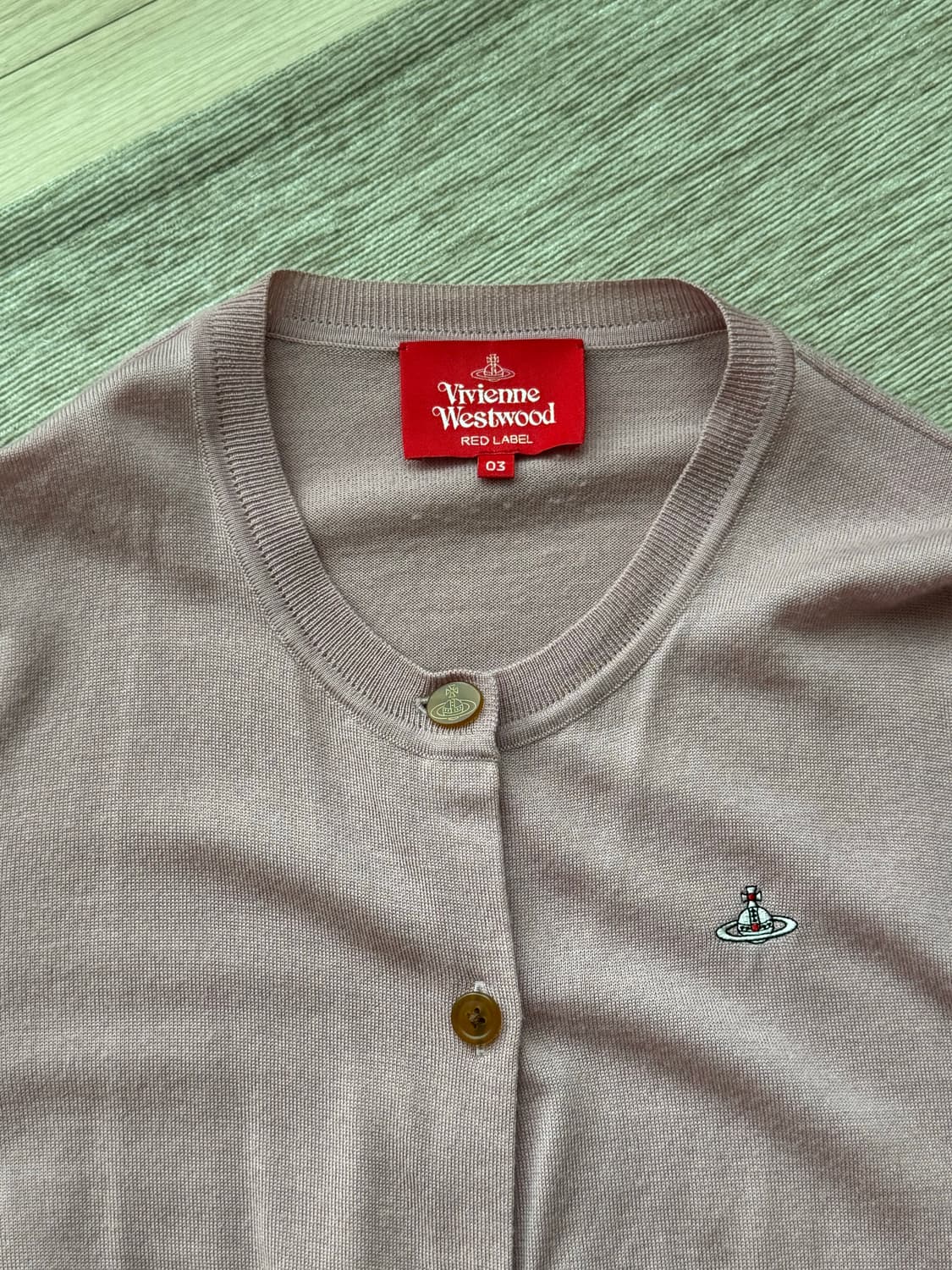 비비안웨스트우드 레드라벨 핑크 가디건 03 상품이미지3