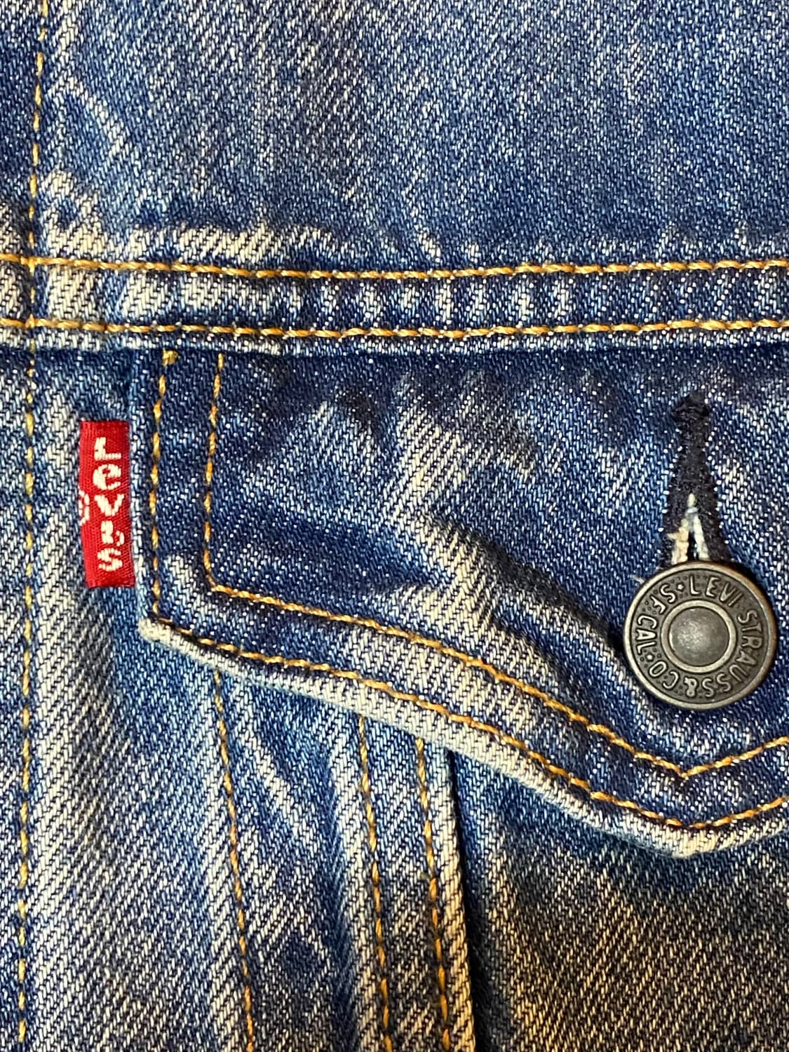 Levis 리바이스 체스트 포켓 라펠 데님 자켓 청자켓 상품이미지5