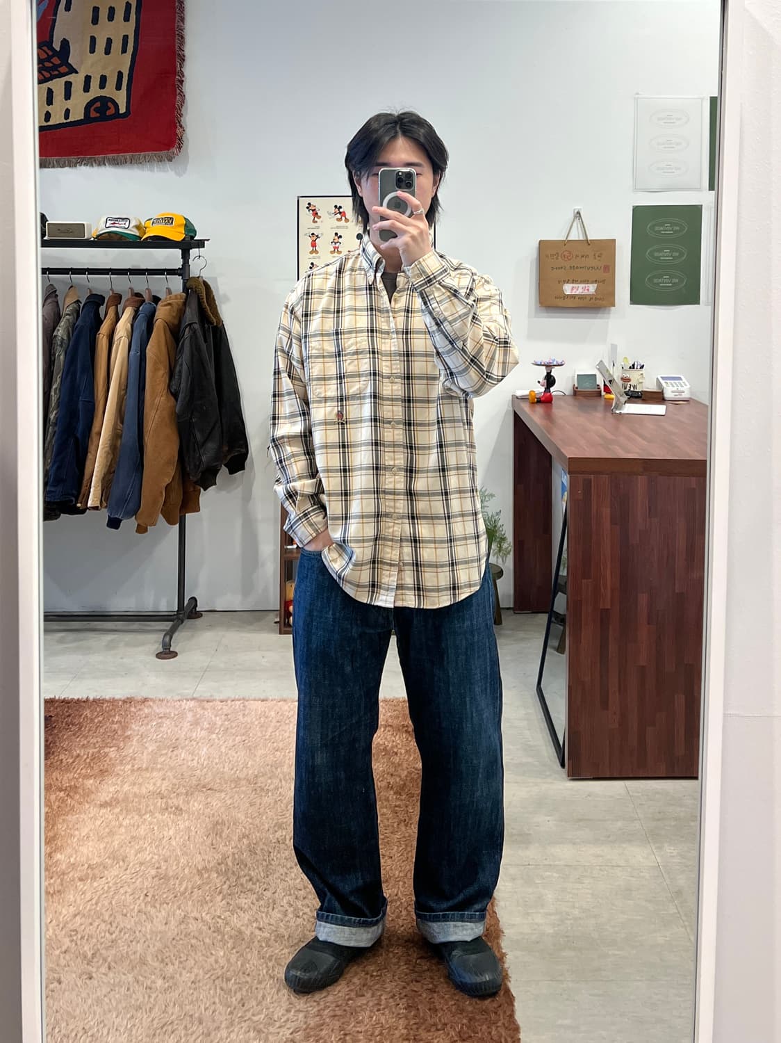 90s Tommy Hilfiger 타미힐피거 체크 셔츠 상품이미지2